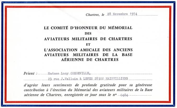 Amicale des Anciens Aviateurs Militaires de la BAse Arienne de Chartres