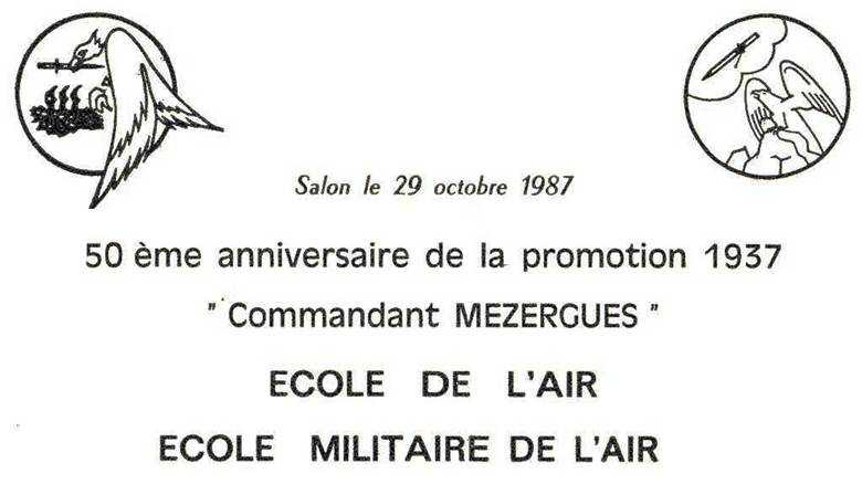 Ecole de l'Air - 50me anniversaire de la promotion "Mzergues"