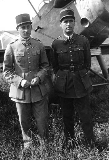 Jean ASSOLLANT et Pierre WEISS en 1927