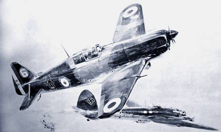 Morane Saulnier 406 - Dessin - GC III/6 - Le Gloan