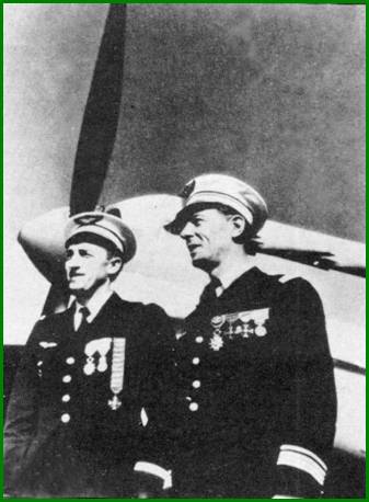 Lieutenant Pierre LE GLOAN et Commandant DESTAILLAC