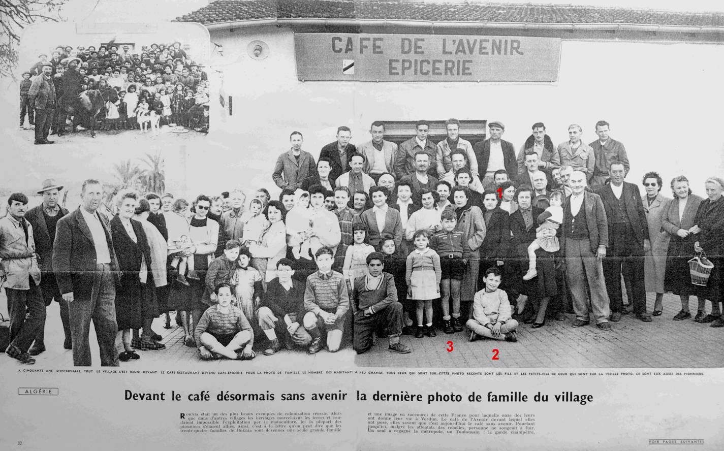 Les habitants de Roknia - Robert, Jean-Jacques et Claude Pélissier - 1956