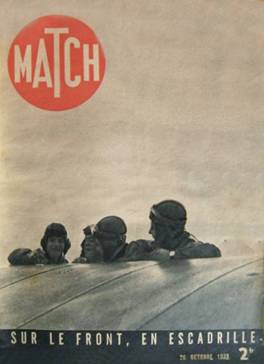 Couverure de "Paris Match" de septembre 1939 - Sur le front en escadrille