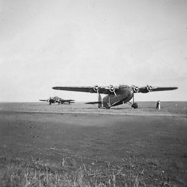 Chartres - Luftwaffe -Savoia Marchetti S.74 et S.79 de la Regia Aeronautica