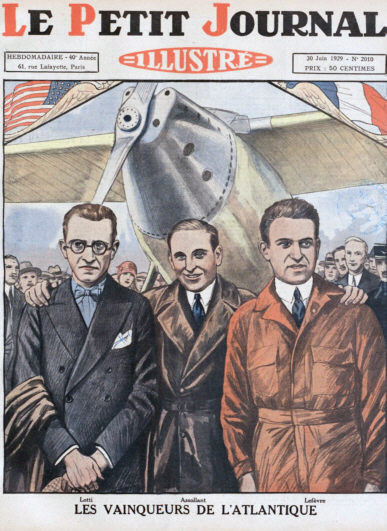 Couverture du Petit Journal de 1929 - LOTTI - ASSOLLANT - LEFEVRE et l'Oiseau Canari