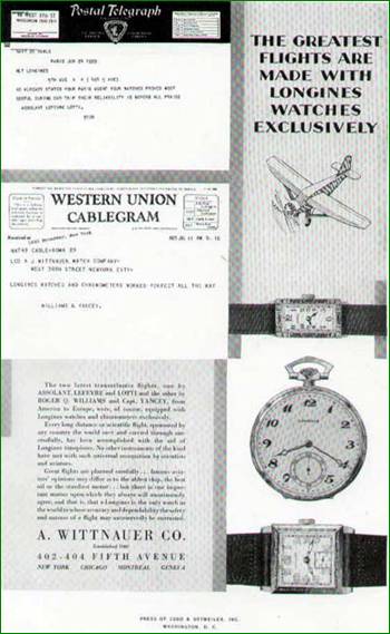 Publicit Longines - Rfrence  l'Oiseau Canari