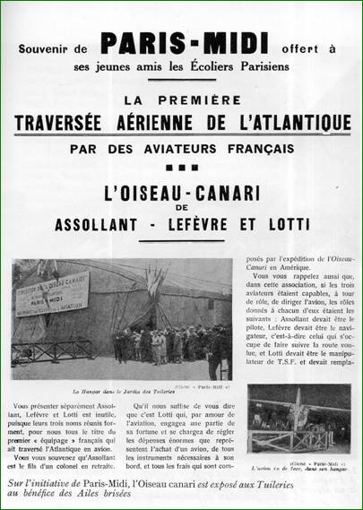 L'Oiseau Canari expos aux Tuileries