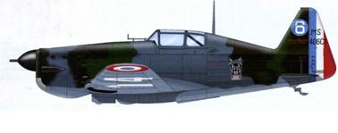 Profil du Morane Saulnier 406 de Pierre Le Gloan - Printemps 1940
