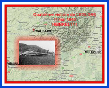 Val d'Ajol - Heinkel 111 - 4ème victoire de Le Gloan - 14 mai 1940