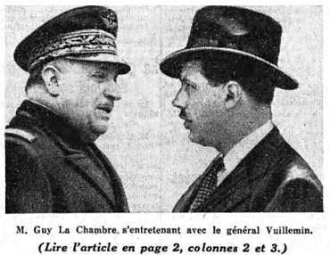 Général Vuillemin et Guy Lachambre