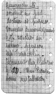 Carnet d'exode de Julienne BIBERT