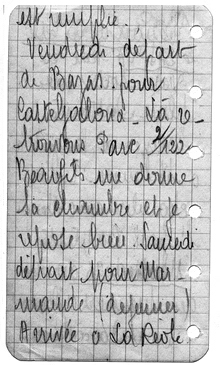 Carnet d'exode de Julienne BIBERT