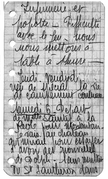 Carnet d'exode de Julienne BIBERT