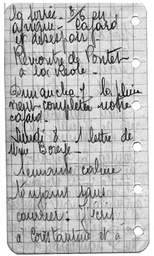Carnet d'exode de Julienne BIBERT