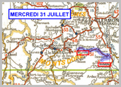 Exode Julienne Bibert 1940 - Mardi 31 juillet de MUROLS � ISSOIRE (en voiture ) 32 km et � VODABLE (� pied) 10 km
