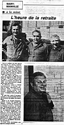 Mine de Mairy 1978a 08.jpg: Document - Mine de Mairy - Départs en retraite Pacini, Léone, Mari, Graczyck