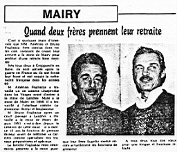Mine de Mairy 1979_01 01.jpg: Document - Mine de Mairy - Dipart en retraite - Foggliazza Amerino et Gino