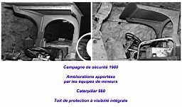Mine de Mairy 1980 05.jpg: Mine de Mairy - Campagne de sécurité - Charriot Manitou
